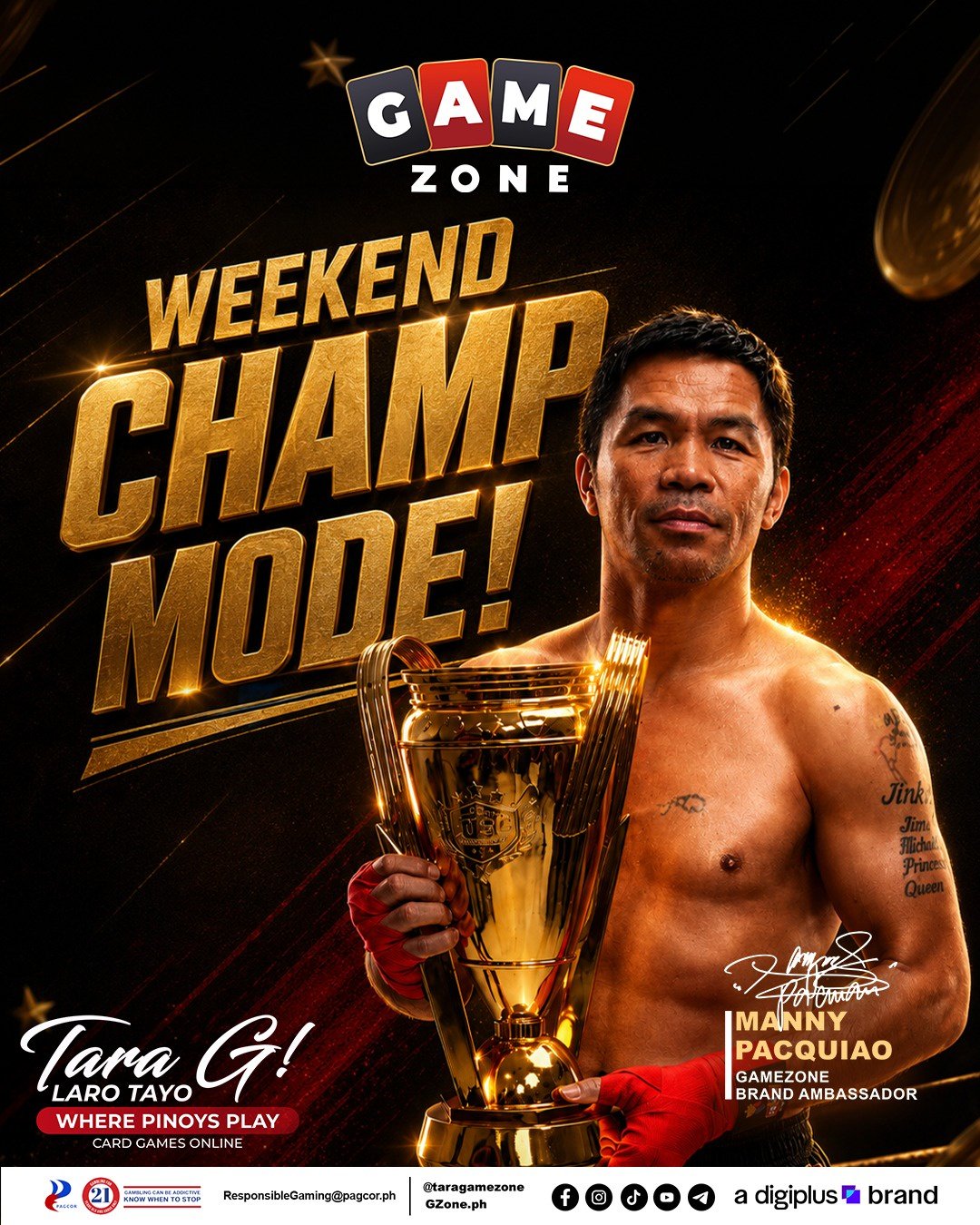 GameZone Brand Ambassador Manny Pacquiao